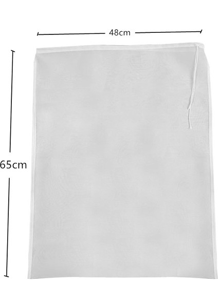 48X65CM Tarzı Yeniden Kullanılabilir Süzgeç Gıda Özel Somun Süt Kahve Torbası Örgü Ince Naylon Kumaş Peynir Çevre Dostu Ev Mutfak Ultra-Ince Filtre Torbası (Yurt Dışından)