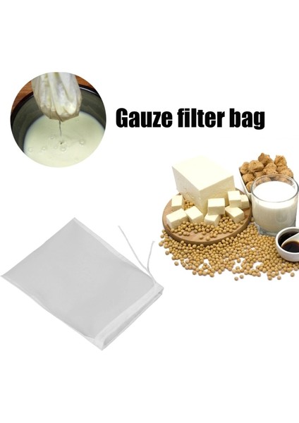 48X65CM Tarzı Yeniden Kullanılabilir Süzgeç Gıda Özel Somun Süt Kahve Torbası Örgü Ince Naylon Kumaş Peynir Çevre Dostu Ev Mutfak Ultra-Ince Filtre Torbası (Yurt Dışından)