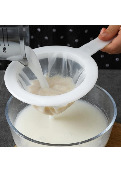 400 Ağ Stili Soya Sütü Süzme Örgü Ultra-Ince Naylon Filtre Örgü Çanta Bal Suyu Saplı Elek Çay Kahve Kevgir Kiten Aracı (Yurt Dışından)