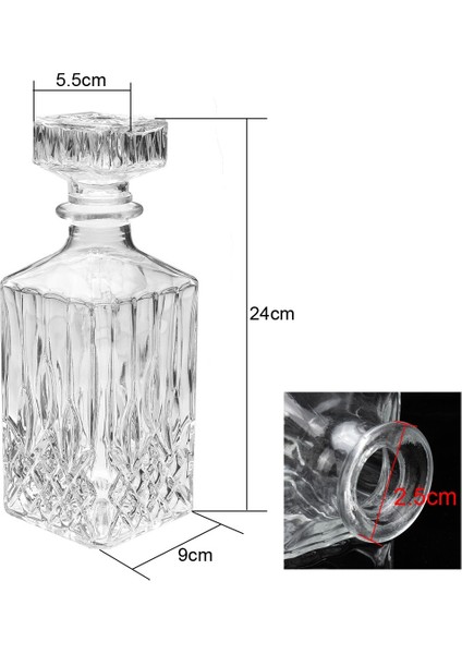 1 Adet 800ML Elmas Cam Şişe Dökücü Vintage Cam Likör Viski Kristal Şişe Içecek Sürahi Sürahi Bar (Yurt Dışından) fiyatları