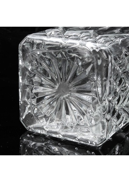 1 Adet 800ML Elmas Cam Şişe Dökücü Vintage Cam Likör Viski Kristal Şişe Içecek Sürahi Sürahi Bar (Yurt Dışından) fırsatları