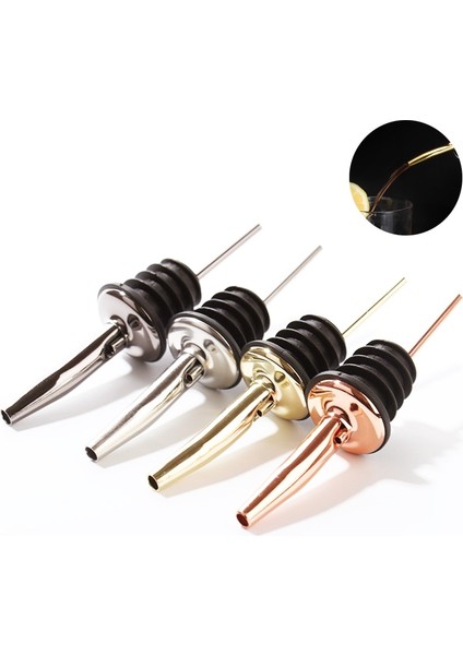 3 Beyaz Stil 4 Renk Paslanmaz Çelik Şarap Akıtıcı Dispenser Şişe Kapakları Likörsüz Akış Bacalı Stoper Mutfak Bar Araçları (Yurt Dışından) fırsatları