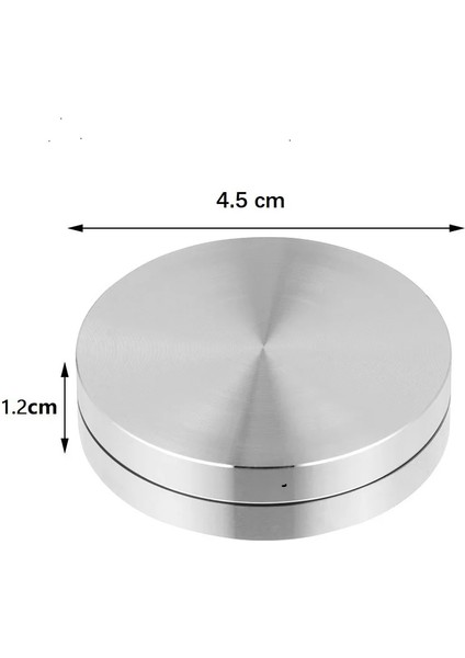 4.5x1.2cm Tarzı Yuvarlak Kek Pişirme Tepsisi Aks Döner Tabla Alüminyum Alaşımlı Döner Tepsi Standı Tabanı Kek Tabağı Döner Yuvarlak Mutfak Kek Dekorasyon Araçları (Yurt Dışından)