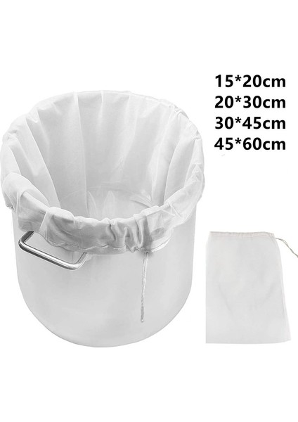 30X45CM Tarzı 100MESH 150MIKRON Yeniden Kullanılabilir Bira Bira Filtresi Mutfak Soya Sütü Suyu Filtreleri Gıda Süzgeç Torbası Örgü Çanta Naylon Ev Şarap Demleme Bira Filtre Torbaları (Yurt Dışından)
