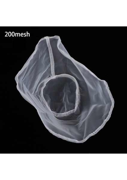 200 Ağ Stili S Beden Örgü Naylon Kase Şekli Filtre Torbası Somun Süt Kahve Suyu Soya Sütü Tülbent Filtre Torbası Süzgeç Yeniden Kullanılabilir Kevgir (Yurt Dışından)