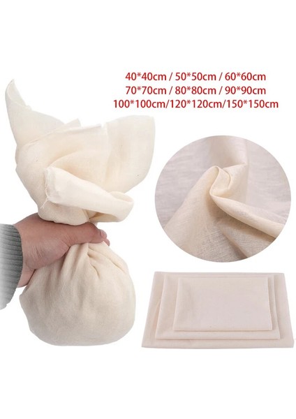 50X50 Stili 9 Boyut Çok Fonksiyonlu Pamuklu Muslin Gazlı Bez Tofu Süt Soya Şarap Filtre Bezi Dıy Kiti Soya Presleme Kalıp Mutfak Gadget Pişirme Aracı (Yurt Dışından) fırsatları