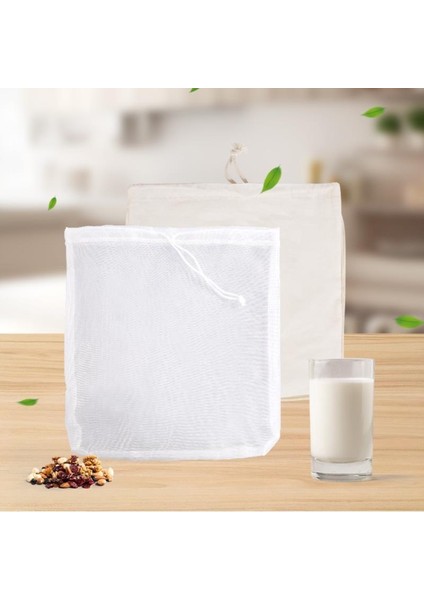 Naylon Tarzı Yeniden Kullanılabilir Gıda Süzgeç Çantası Soya Sütü Suyu Süzgeç Gazlı Bez Çanta Örgü Çanta Thermomix Machin Için 120 Mesh (Yurt Dışından)