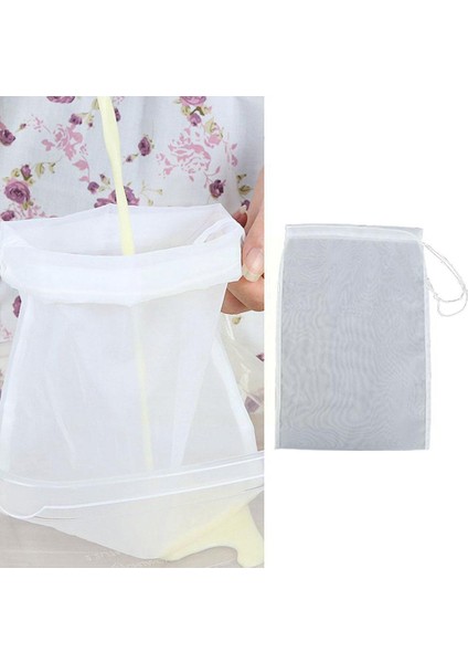 B Tarzı Bira Için Soya Sütü Filtre Torbası Yeniden Kullanılabilir Mutfak Gıda Filtre Torbaları Süzgeç Bira Somun Süt Suyu Filtreleri Için Ince Örgü Torba V4E1 (Yurt Dışından)