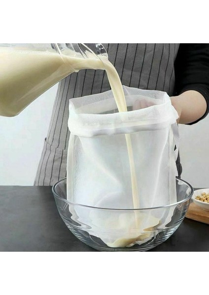 B Tarzı Bira Için Soya Sütü Filtre Torbası Yeniden Kullanılabilir Mutfak Gıda Filtre Torbaları Süzgeç Bira Somun Süt Suyu Filtreleri Için Ince Örgü Torba V4E1 (Yurt Dışından)