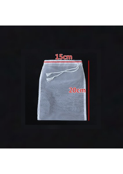 15X20CM Tarzı 100MESH 150MIKRON 4 Boyutlu Ağ Yeniden Kullanılabilir Somun Meyve Suyu Süt Naylon Filtre Torbaları Mutfak Filtre Torbası Net Kahve Çay Süzgeç Demlik Filtreleri (Yurt Dışından)