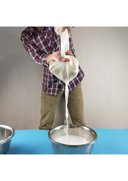 Beyaz Stil 30X28CM Ayevzes Pratik Gıda Somun Süt Çay Meyve Suyu Kahve Naylon Mesh Net Gerginlik Ot Sıvı Filtre Torbası Mutfak Aksesuarları (Yurt Dışından)