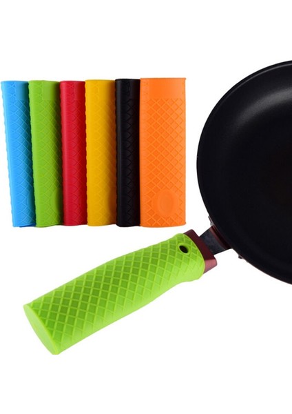 Kırmızı Stil Benzersiz Mutfak Gereçleri Silikon Tencere Tava Kolu Tencere Tutucu Kol Kayma Kapak Kavrama Tencere Parçaları Tencere Parçası Newarrive (Yurt Dışından) fiyatları