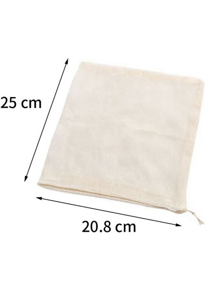 3 Adet 25X20 Tarzı Yeniden Kullanılabilir Pamuk Somun Süt Çay Suyu Kahve Naylon Örgü Net Gerilme Ot Sıvı Filtre Torbası Gıda Süzgeç Demlemek Mutfak Gereçleri (Yurt Dışından)