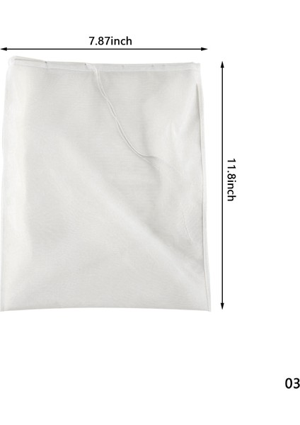 20X30CM Tarzı 100MESH Gıda Sınıfı Naylon Filtre Torbası Net Örgü Çay Bira Süt Kahve Yağı Filtrasyon Süzgeç Yeniden Kullanılabilir Mutfak Filtre Kumaş Çanta (Yurt Dışından)
