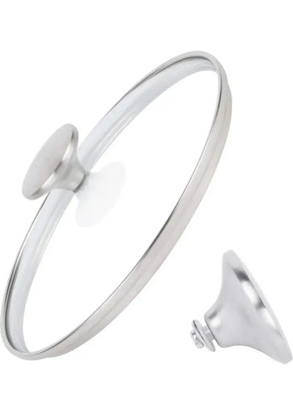 Gümüş Tarzı Paslanmaz Çelik Tencere Kapağı Kolu Isıya Dayanıklı El Kavrama Düğmesi Kaldırma Kulp Kılıfı Mutfak Tencere Yedek Parçaları (Yurt Dışından)