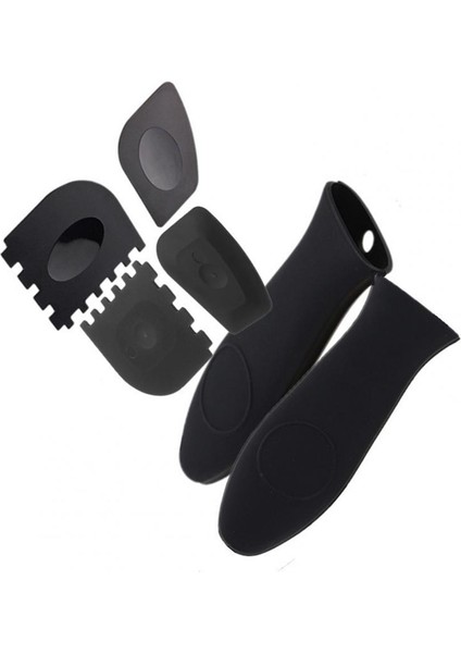 No.3 Tarzı 1 Takım Yumuşak Pot Kulp Kılıfı Silikon Isı Yalıtımı Aşınmaya Dayanıklı Esnek Anti-Deforme Tencere Kol Kazıyıcı Günlük Kullanım Için (Yurt Dışından) modelleri