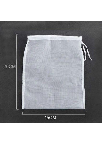 15X20CM Stili 100 Ağ Gıda Sınıfı Naylon Filtre Torbası Net Çay Bira Süt Kahve Yağı Filtrasyon Süzgeç Örgü Mutfak Filtre Kumaş Çanta (Yurt Dışından)