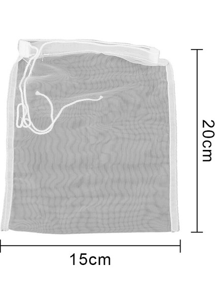 100 Mesh 15X20 cm Stili Mutfak Filtre Kumaş Torbalar Kahve Süt Çay Meyve Suyu Şarap Süzgeç Örgü Yeniden Kullanılabilir Naylon Filtre Torbası Net Sıvı Filtresi (Yurt Dışından)
