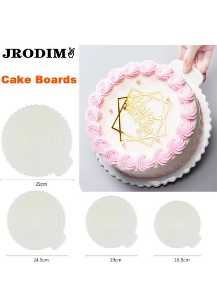 4 Inç Tarzı Inç Yeniden Kullanılabilir Kek Panoları Yuvarlak Mus Kek Kurulu Tepsi Kek Araçları Aksesuarları Düğün Parti Doğum Günü Cupcake Tatlı Için (Yurt Dışından) modelleri