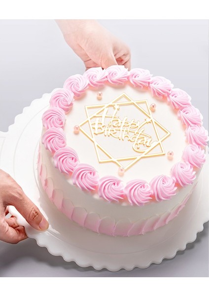 4 Inç Tarzı Inç Yeniden Kullanılabilir Kek Panoları Yuvarlak Mus Kek Kurulu Tepsi Kek Araçları Aksesuarları Düğün Parti Doğum Günü Cupcake Tatlı Için (Yurt Dışından) fırsatları