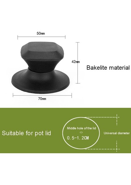 1 Adet Stil 1 Adet Isıya Dayanıklı Tencere Tava Kapakları Topuzu Kaldırma Kolu Siyah ve Gümüş Ev Mutfak Tencere Yedek Parçaları (Yurt Dışından) fırsatları