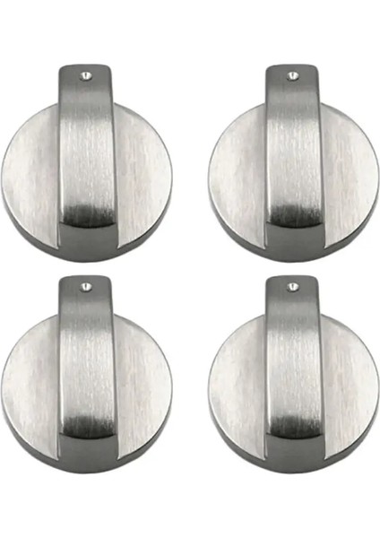 4 Adet Stil Pcs Metal 8mm Evrensel Gümüş Gaz Sobası Kontrol Düğmeleri Adaptörleri Fırın Anahtarı Pişirme Yüzey Kilitleri Gaz Sobası Için Döner (Yurt Dışından)