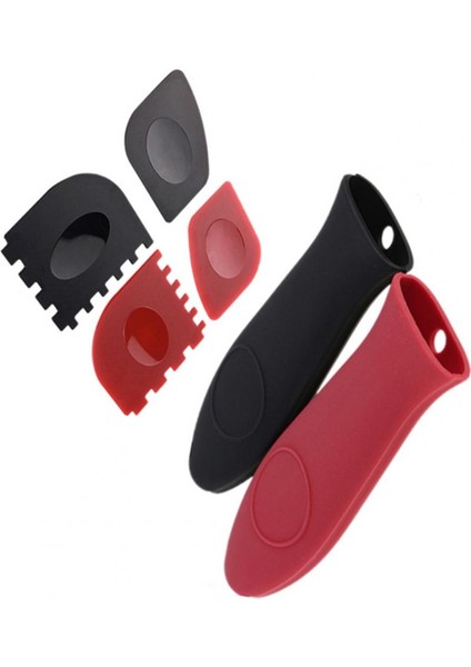 No.3 Tarzı 1 Takım Yumuşak Pot Kulp Kılıfı Silikon Isı Yalıtımı Aşınmaya Dayanıklı Esnek Anti-Deforme Tencere Kol Kazıyıcı Günlük Kullanım Için (Yurt Dışından) fırsatları