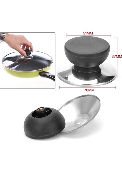 Pic Tarzı Olarak 1 Adet 1 Adet Evrensel Yedek Mutfak Tencere Tencere Tava Kapağı El Kavrama Düğmesi Kulp Kılıfı Tava Kapağı Kolu Mutfak Aksesuarları (Yurt Dışından) modelleri