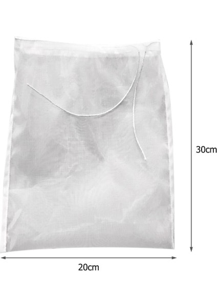 300 Ağ Stili cm Somun Süt Torbası Yeniden Kullanılabilir Badem Sütü Torbası Süzgeç Ince Örgü Naylon Tülbent Cold Brew Kahve Filtresi (Yurt Dışından)