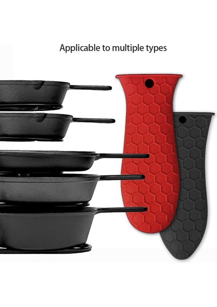 Sarı-Küçük Boy Stili Tencere Kavrama Kapakları Mutfak Silikon Aksesuarları Tencere Kolu Tutucu Potholder Dökme Demir Tava Kavrama Kol Kapağı (Yurt Dışından) indirimleri