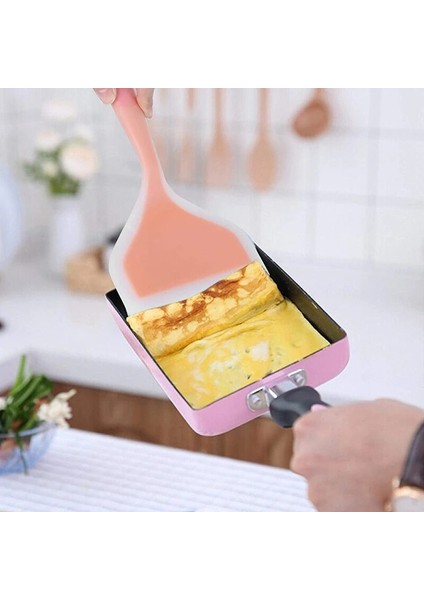 Sızıntı Kürek Stili Silikon Turner Spatula Yapışmaz Geniş Silikon Spatula Turner Asılı Delik Tasarımı Food Grade Pratik Yapışmaz Tencere Ev (Yurt Dışından) modelleri