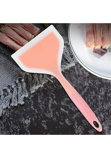 Sızıntı Kürek Stili Silikon Turner Spatula Yapışmaz Geniş Silikon Spatula Turner Asılı Delik Tasarımı Food Grade Pratik Yapışmaz Tencere Ev (Yurt Dışından) indirimleri