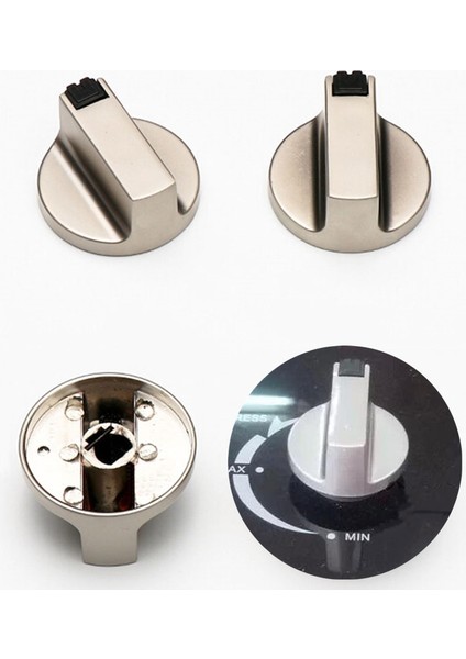 45 Derece 8mm Tarzı Evrensel Metal Döner Anahtar Kontrol Düğmeleri Ev Mutfak Ocak Gaz Sobası Fırın Için Yedek Aksesuar (Yurt Dışından) fiyatları