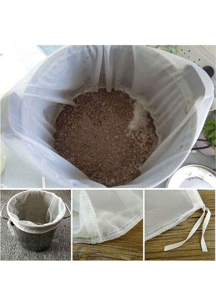 H09 Stili Bira Homebrew Bira Filtre Torbası Yeniden Kullanılabilir Mutfak Gıda Filtre Torbaları Süzgeç Bira Somun Süt Suyu Filtreleri Için Ince Örgü Çanta (Yurt Dışından)