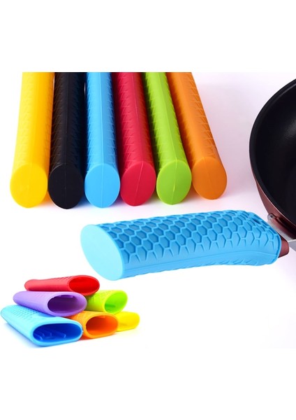 Bir Stil Benzersiz Tencere Parçaları Silikon Kaymaz Tencere Tava Kolu Dayanıklı Mutfak Aksesuarı Tutacağı Tencere Tutacağı Kol (Yurt Dışından) fiyatları