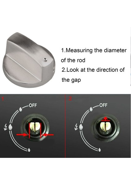0-8mm Tarzı Mutfak Gaz Sobası Kontrol Düğmeleri Çinko Alaşımlı Metal Döner Anahtar Adaptörü Yedek Parça Aksesuar (Yurt Dışından) fırsatları