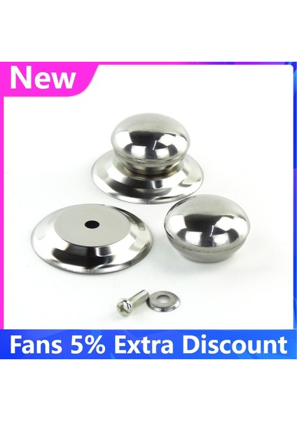 1 Adet Gümüş Tarzı 1 Adet Sıcak Satış Mutfak Aracı Tencere Değiştirilebilir Paslanmaz Çelik Tava Pot Cam Kapak Kulp Topuzu Grip Kavrama (Yurt Dışından) fiyatları