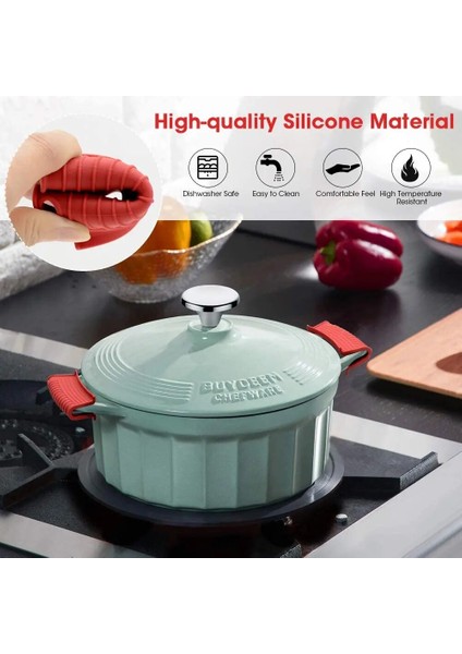 Kulp Kapağı A1 Stili Tencere Koruyucu Kapak Mutfak Aksesuarları Tencere Kolu Isıya Dayanıklı Silikon Kılıf Tencere Kolu Kaymaz Tutma Kol (Yurt Dışından) indirimleri