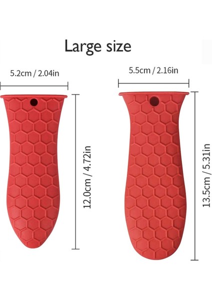 Mor-Küçük Boy Tarzı Tencere Kavrama Kapakları Mutfak Silikon Aksesuarları Tencere Kolu Tutucu Potholder Dökme Demir Tava Kavrama Kol Kapağı (Yurt Dışından) fırsatları