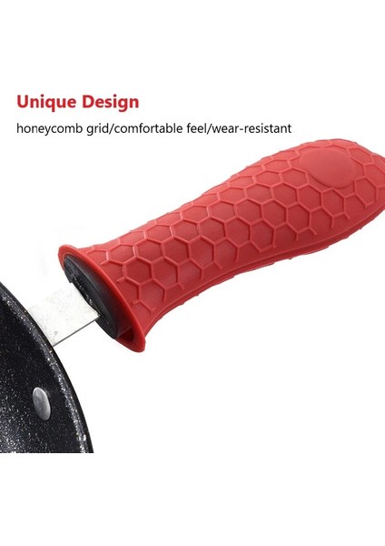 Siyah Stil Silikon Pot Kulp Petek Pot Kulp Kulp Kılıfı Haşlanma Önleyici Kaymaz Pot Kulak Klipsi Pot Kulak Kapağı Tencere Par (Yurt Dışından) modelleri