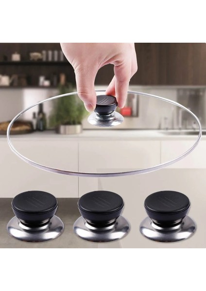 1 Bilgisayar Stili Ookware Tencere Düğmesi Tava Kapağı Taşınabilir Dairesel Tutma Düğmeleri Tencere Değiştirme Gereçleri Evrensel Mutfak Aletleri (Yurt Dışından) modelleri