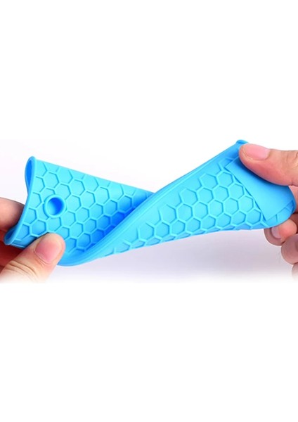 D Stili Tencere Kolu Silikon Kapak Tencere Sahipleri Kaymaz Kapak Isıya Dayanıklı Tava Kolu Parçaları Houshold Mutfak Aletleri Malzemeleri (Yurt Dışından) fırsatları