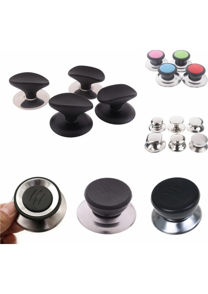 Şeffaf Stil 1 Adet Evrensel Yedek Mutfak Tencere Tencere Tava Kapağı El Kavrama Düğmesi Kulp Kılıfı Tava Kapağı Kolu Mutfak Aksesuarları (Yurt Dışından) indirimleri