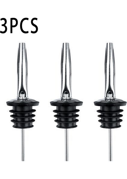 3 Adet Tarzı Pcs Paslanmaz Çelik Içecekler Şarap Kokteyl Dökücü Dispenseri Alkol Kantitatif Likör Dökme Cihazı Ev Bar Aksesuarları (Yurt Dışından)