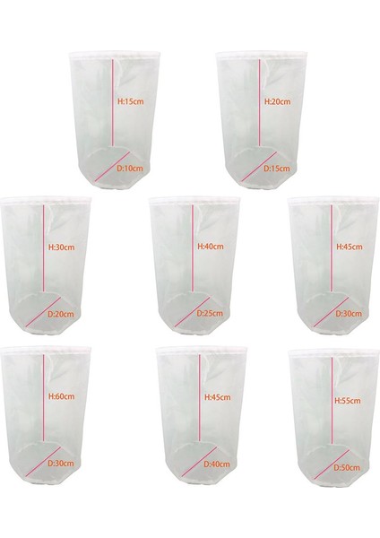 30X45CM Tarzı Bira Homebrew Filtre Torbası 8 Boyutları Filtre Torbası Yeniden Kullanılabilir Mutfak Gıda Süzgeç Bira Somun Süt Suyu Filtreleri Için Ince Örgü Çanta (Yurt Dışından)