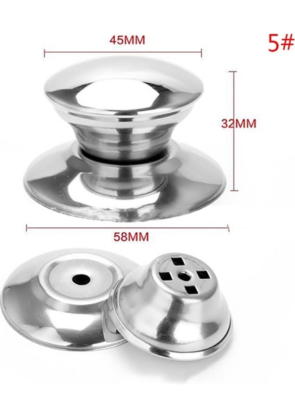 Gri Tarzı 1 Adet Evrensel Yedek Mutfak Tencere Tencere Tava Kapağı El Kavrama Düğmesi Kulp Kılıfı Tava Kapağı Kolu Mutfak Aksesuarları (Yurt Dışından)