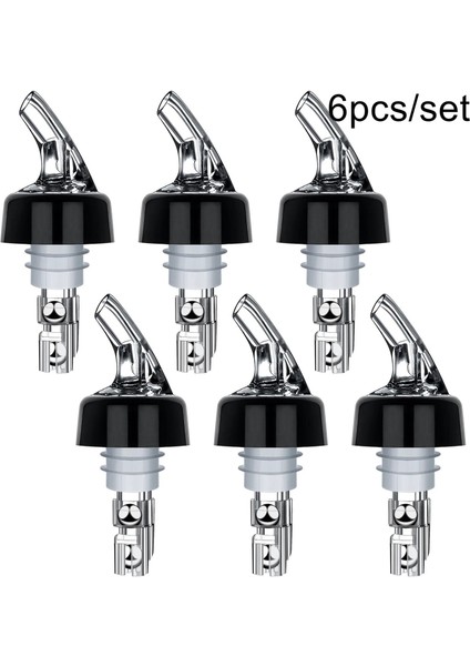 6 Adet Tarzı Sıcak Yeni 30ML Ölçülen Şişe Shot Stoper Pourer Dispenser Viski Şarap Likör Bar Ev Mutfak (Yurt Dışından)