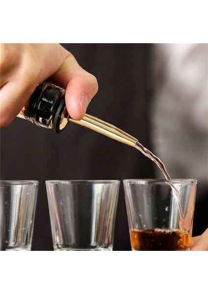 No.3 Tarzı Paslanmaz Çelik Şarap Dökücü Tıpa Şişe Zeytinyağı Şarap Dağıtıcı Viski Kokteyl Bar Aksesuarları Için Ağız Kolu (Yurt Dışından) indirimleri
