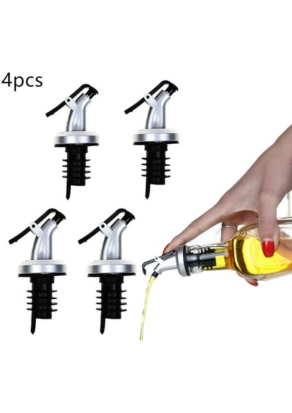 03 4 Adet Tarzı Adet Mutfak Yağ Dispenseri Bar Şarap Shot Dispenser Şarap Şişesi Dökücü Musluk Mutfak Yemeklik Yağ Şarap Tıpa (Yurt Dışından)