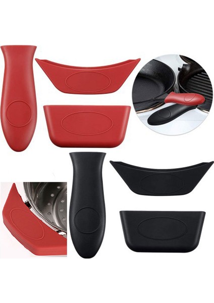 No.5 Tarzı 1 Adet Kaymaz Silikon Kulp Tutucu Tencere Parçaları Potholder Dökme Demir Tava Kavrama Kol Kapağı Tencere Tavalar Kolu Parçaları (Yurt Dışından) fiyatları